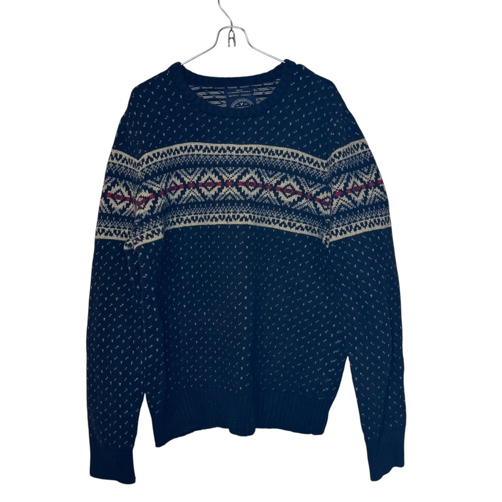 American Eagle Outfitters Mens Sweater Marius Athletic Fit Long Sleeve Large
